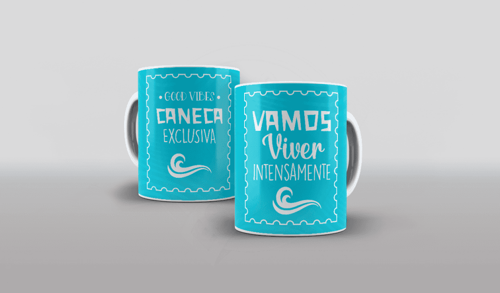 ESTAMPA PARA CANECA - VAMOS VIVER INTENSAMENTE-568