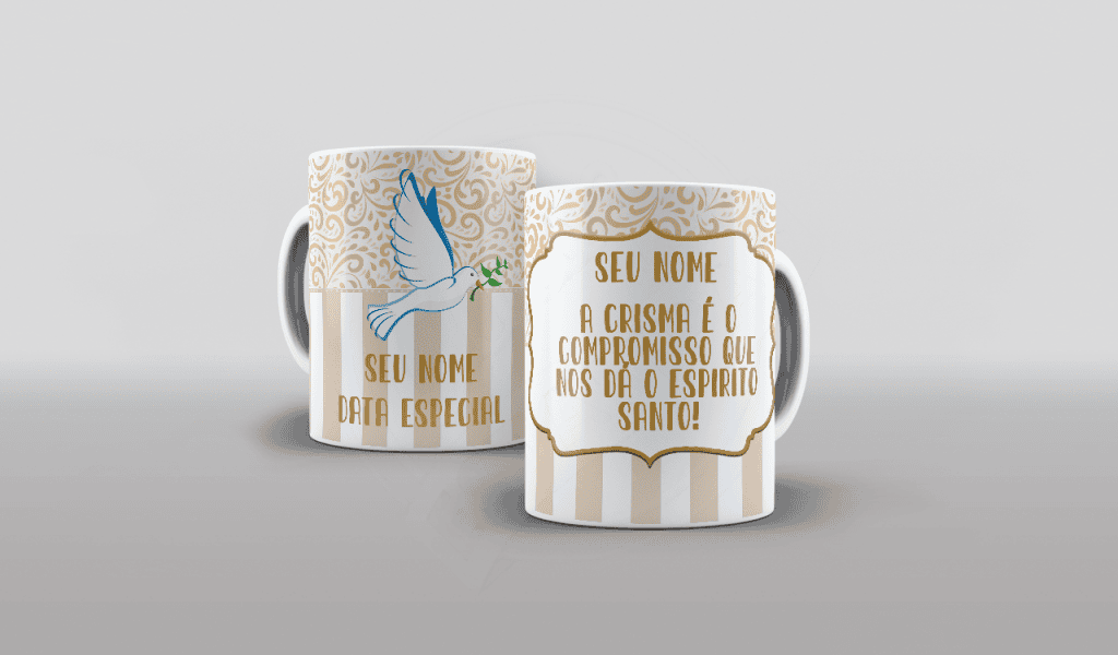 ESTAMPA PARA CANECA - A CRISMA É O COMPROMISSO..-627