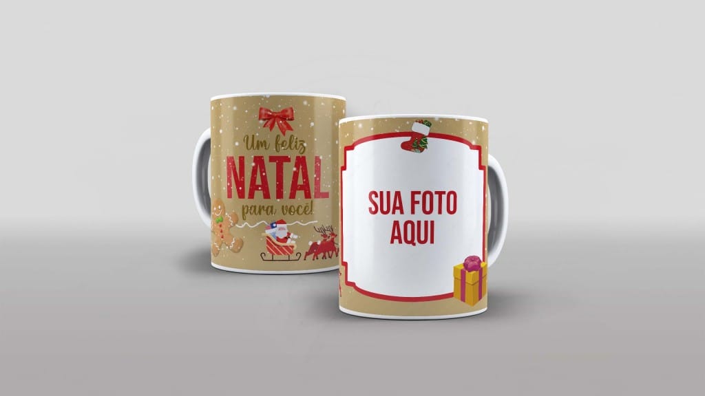 ARTE PARA CANECA COM FOTO - UM FELIZ NATAL PARA VOCÊ-630