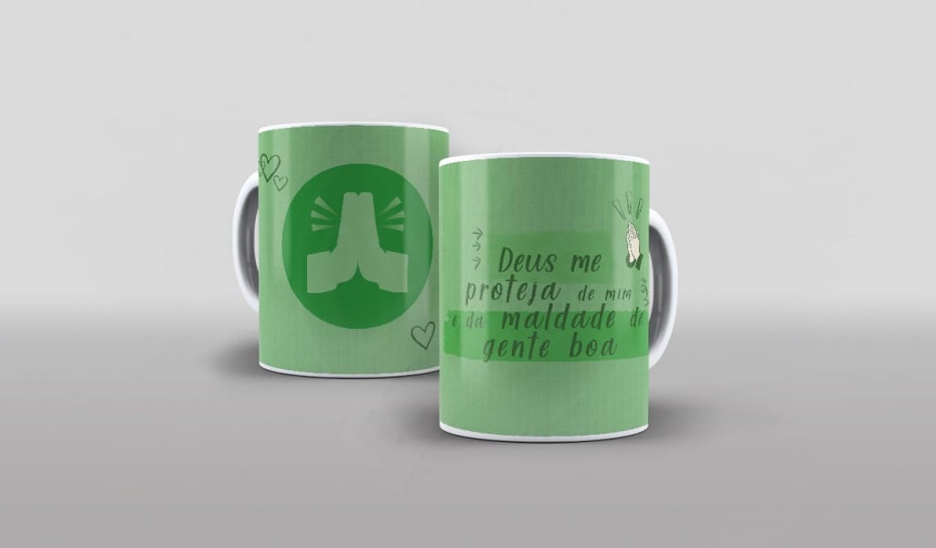 ESTAMPA PARA CANECA - DEUS ME PROTEJA...-632