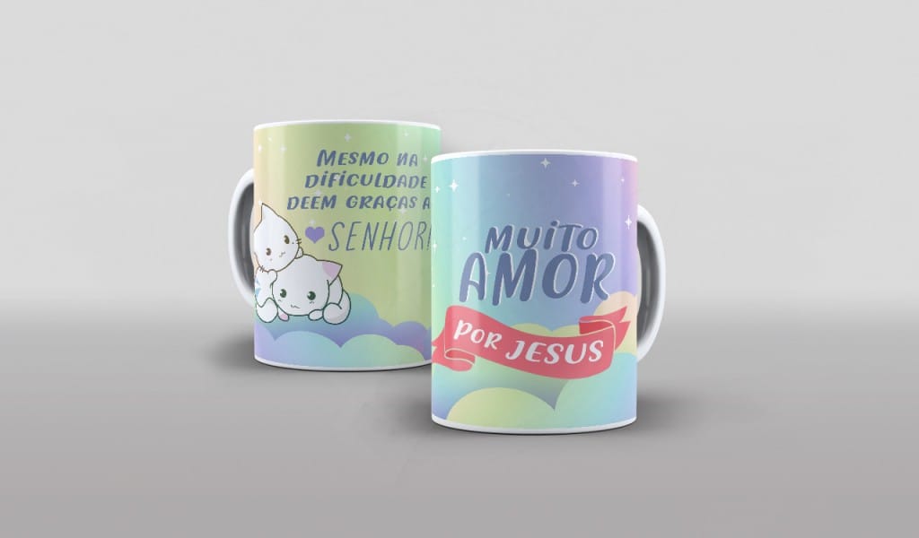 ESTAMPA PARA CANECA - MUITO AMOR POR JESUS-640