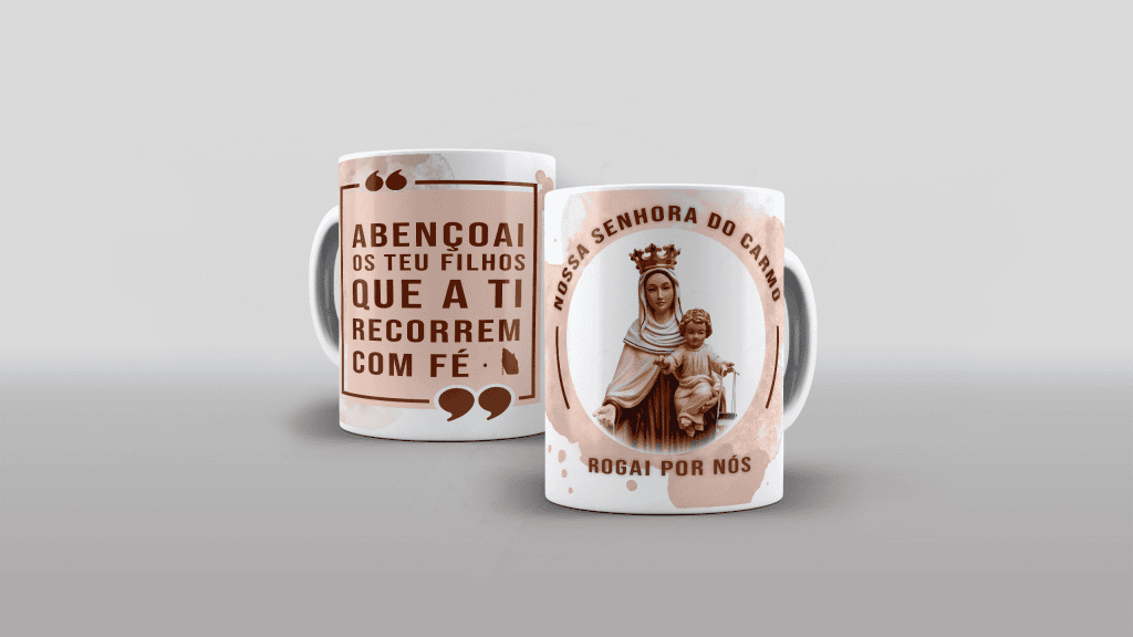 ESTAMPA PARA CANECA - NOSSA SENHORA DO CARMO-659