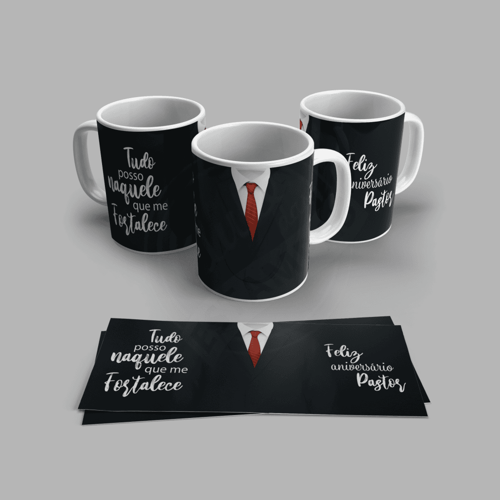 ESTAMPA PARA CANECA - PASTOR, FELIZ ANIVERSÁRIO-661