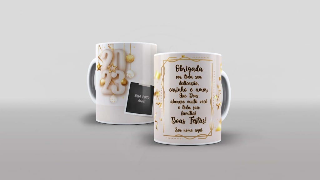 ARTE PARA CANECACOM FOTO E COM NOME - 2023 - OBRIGADA POR TODA SUA DEDICAÇÃO-744
