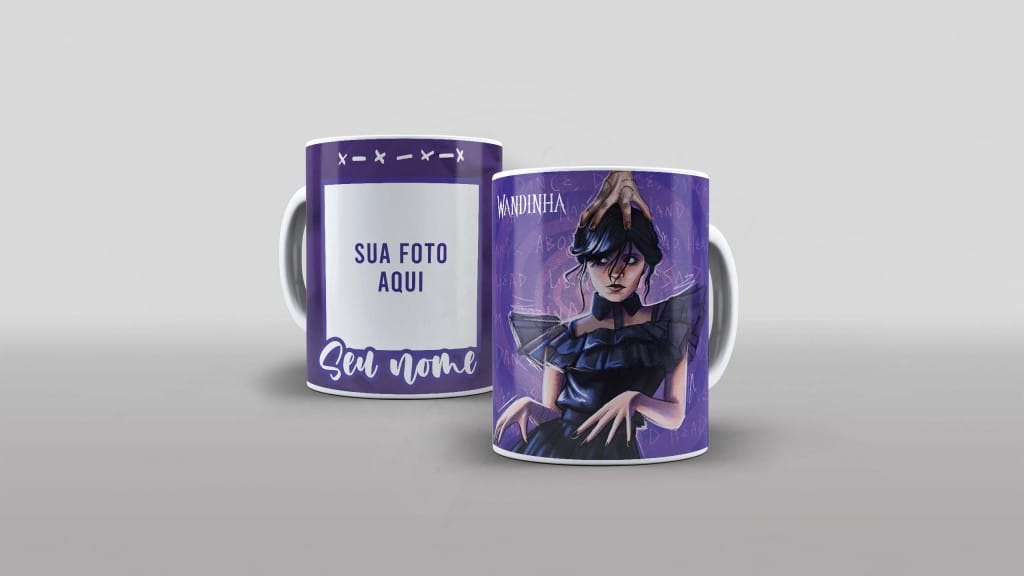ARTE PARA CANECA COM FOTO E NOME - WANDINHA DANÇANDO-766