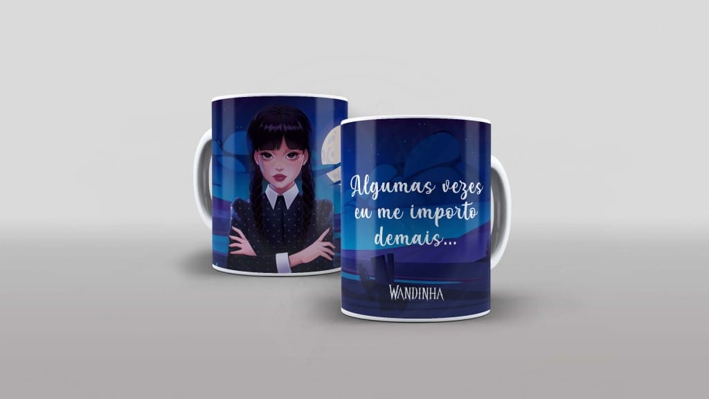 ARTE PARA CANECA - WANDINHA - ALGUMAS VEZES EU ME IMPORTO DEMAIS-772