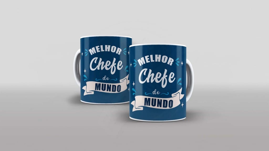 ARTE PARA CANECA - MELHOR CHEFE DO MUNDO-877