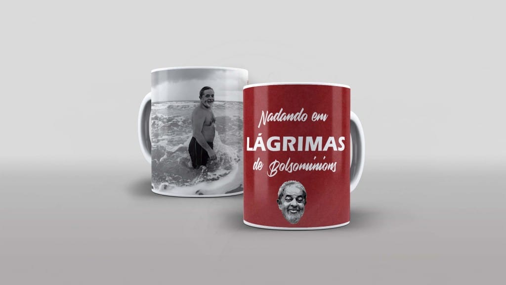 ARTE PARA CANECA - LULA - NADANDO COM BOLSOMINIONS-879