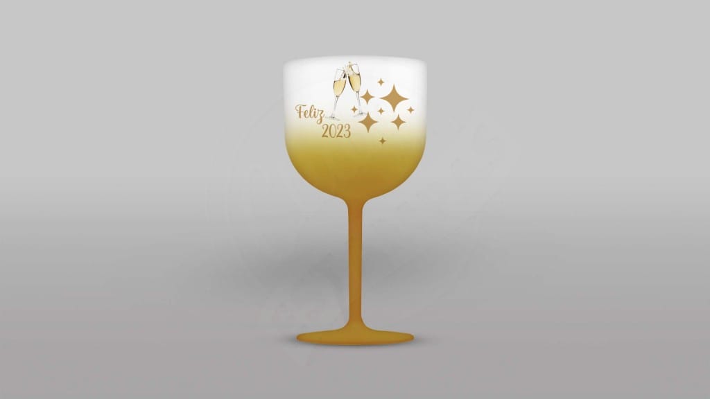 ARTE PARA TAÇA DE GIN - FELIZ 2023-917