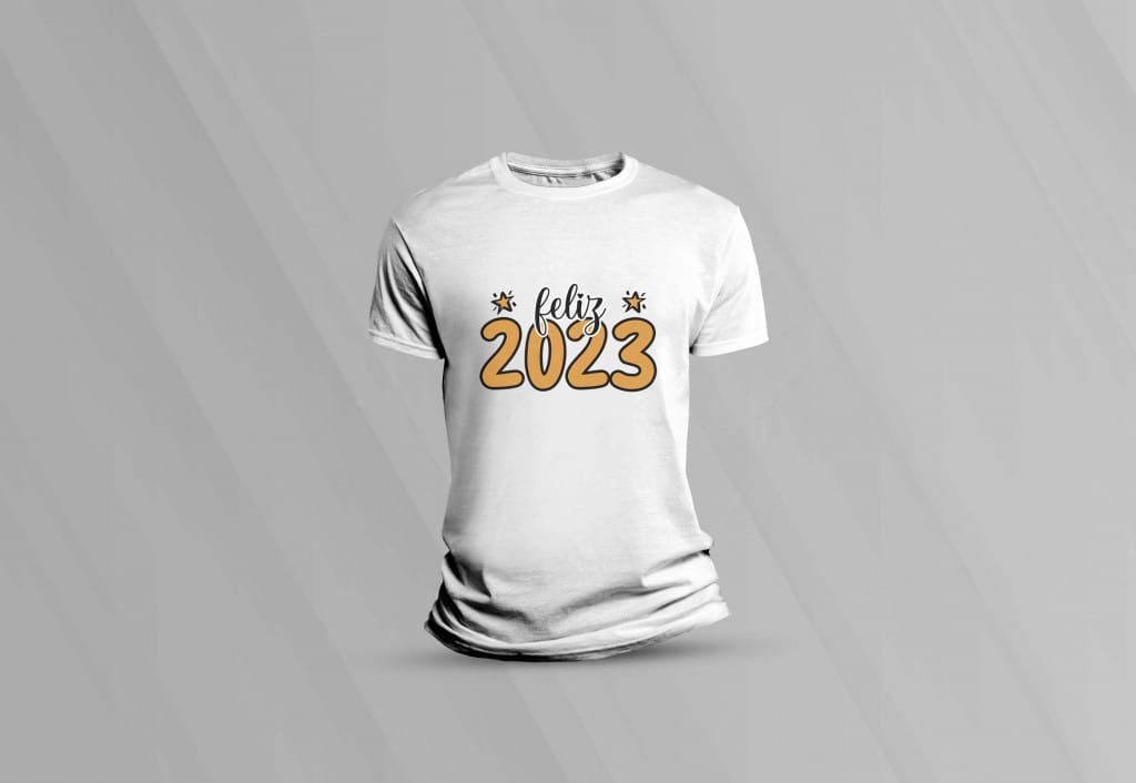 ARTE PARA CAMISETA - FELIZ 2023-930