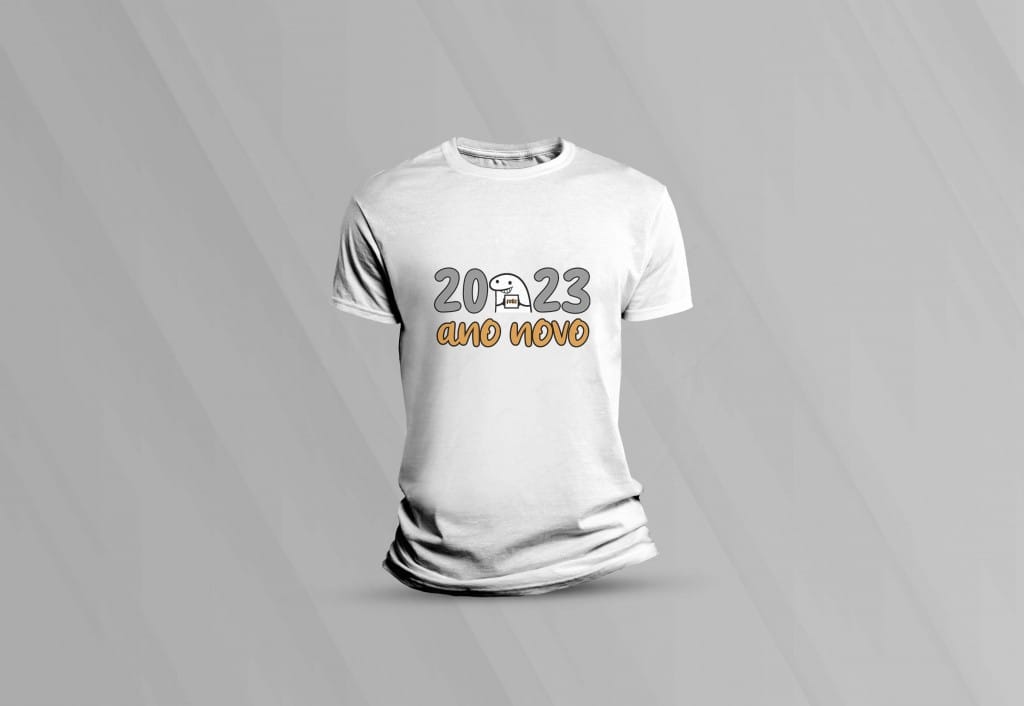 ARTE PARA CAMISETA - FLORK  FELIZ ANO NOVO  2023-933