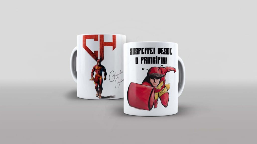 ARTE PARA CANECA - CHAPOLIN COLORADO - SUSPEITEI DESDE O PRINCÍPIO-1037