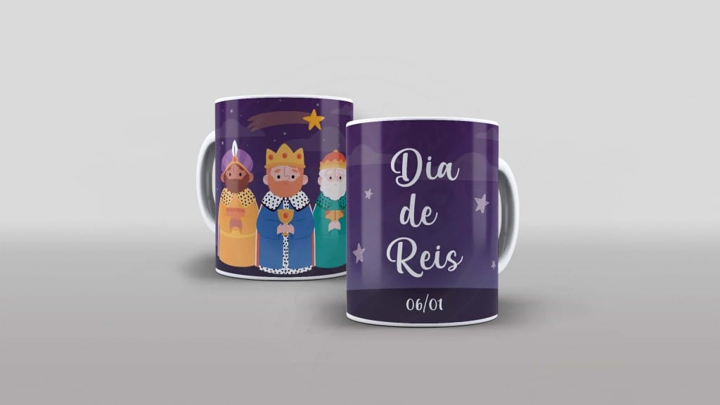 ARTE PARA CANECA - RELIGIÃO - DIA DE REIS-1053