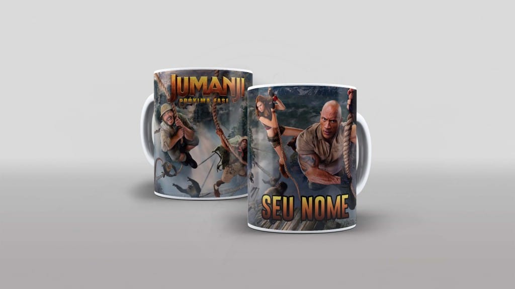 ARTE PARA CANECA COM NOME - SÉRIE - JUMANJI PRÓXIMA FASE-1148