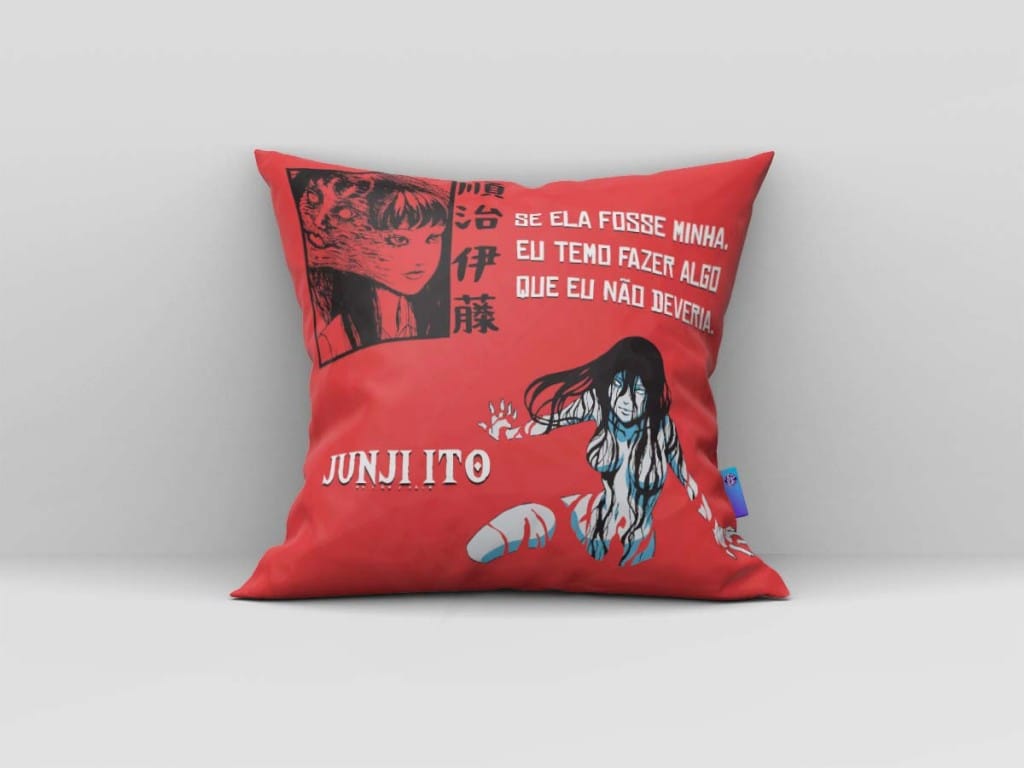 ARTE PARA ALMOFADA -JUNJI ITO - SE ELA FOSSE MINHA EU TEMO EM FAZER ALGO QUE EU NÃO DEVERIA-1194