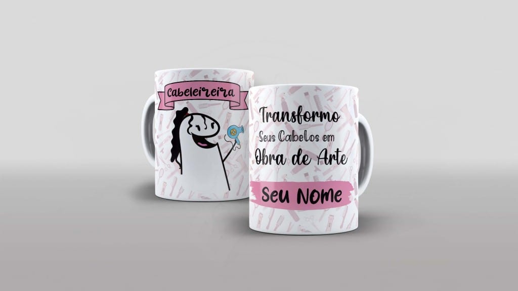 ARTE PARA CANECA COM NOME -FLORK - CABELEIREIRA - TRANSFORMO SEUS CABELOS EM OBRA DE ARTE-1295
