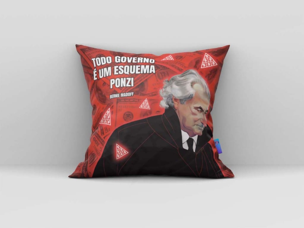 ARTE PARA ALMOFADA- SÉRIES - NETFLIX - BERNIE MADOFF O GOLPISTA DE WALL STREET - TODO GOVER-1321