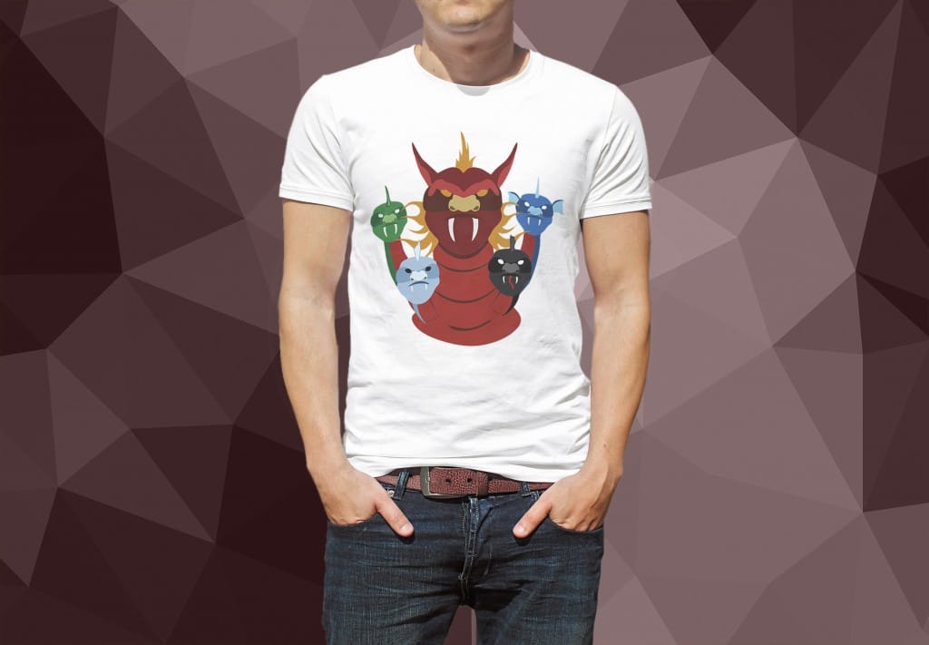 ARTE PARA CAMISETA TIAMAT - CAVERNA DO DRAGÃO-1375