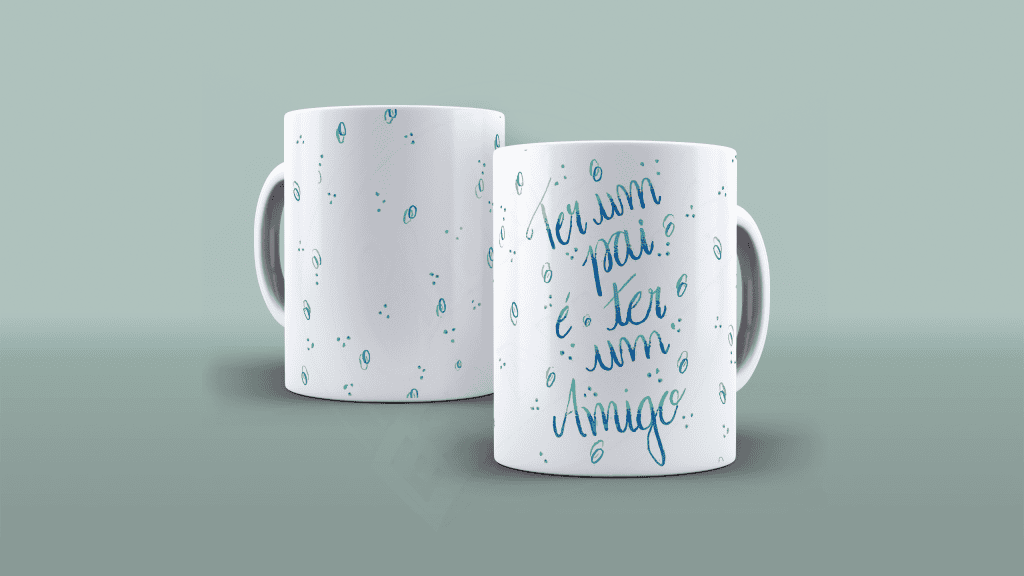 ARTE PARA CANECA - TER UM PAI É TER UM AMIGO-1379