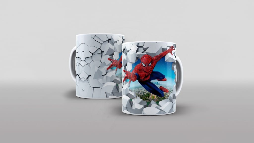 ARTE PARA CANECAS HOMEM ARANHA 008-1387