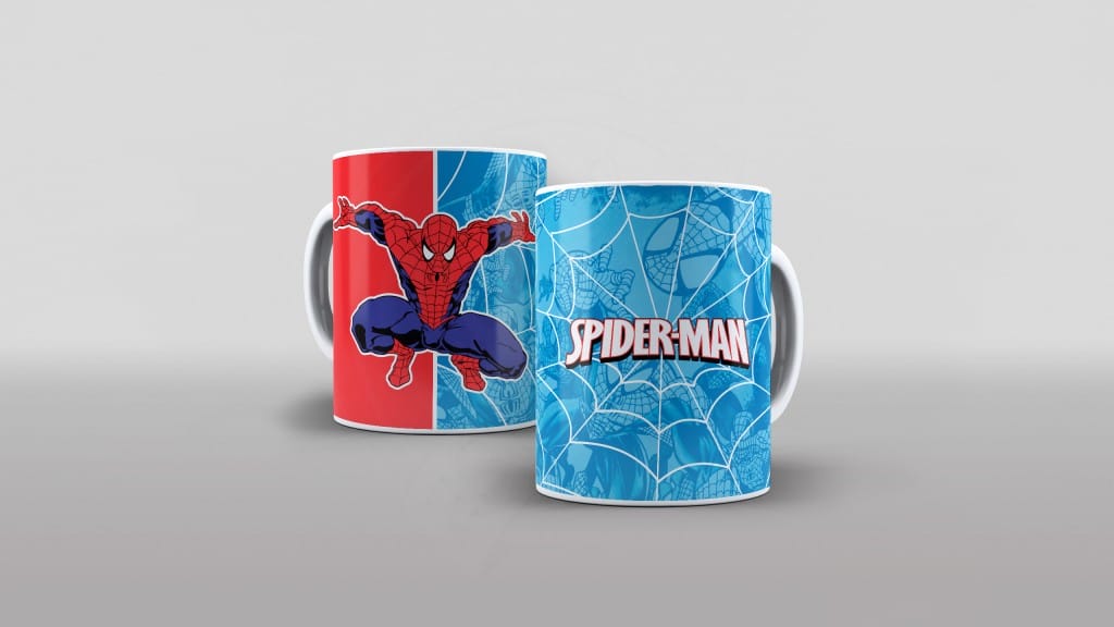 ARTE PARA CANECAS HOMEM AREIA HOMEM ARANHA MD009-1394