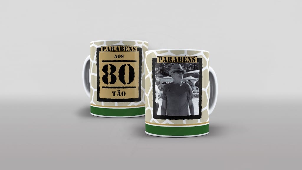 ARTE PARA CANECAS PARABÉNS AOS 80 TÃO - COM FOTO-1418