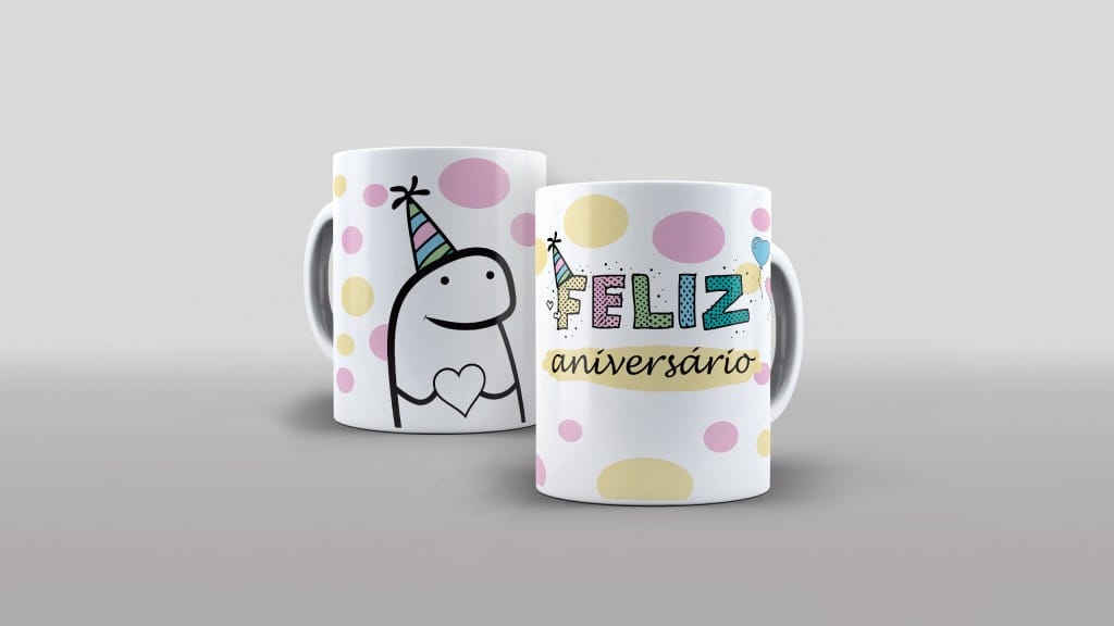 ARTE PARA CANECAS FLORK FELIZ ANIVERSÁRIO-1423