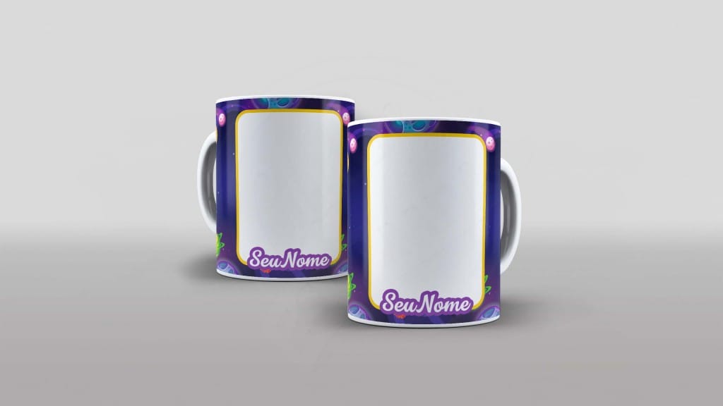 ARTE PARA CANECAS COM FOTO - COM NOME - GALÁXIA -1425