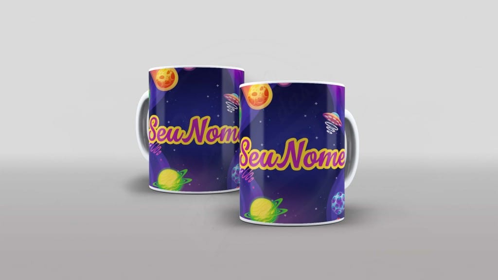 ARTE PARA CANECAS COM NOME - GALÁXIA-1426