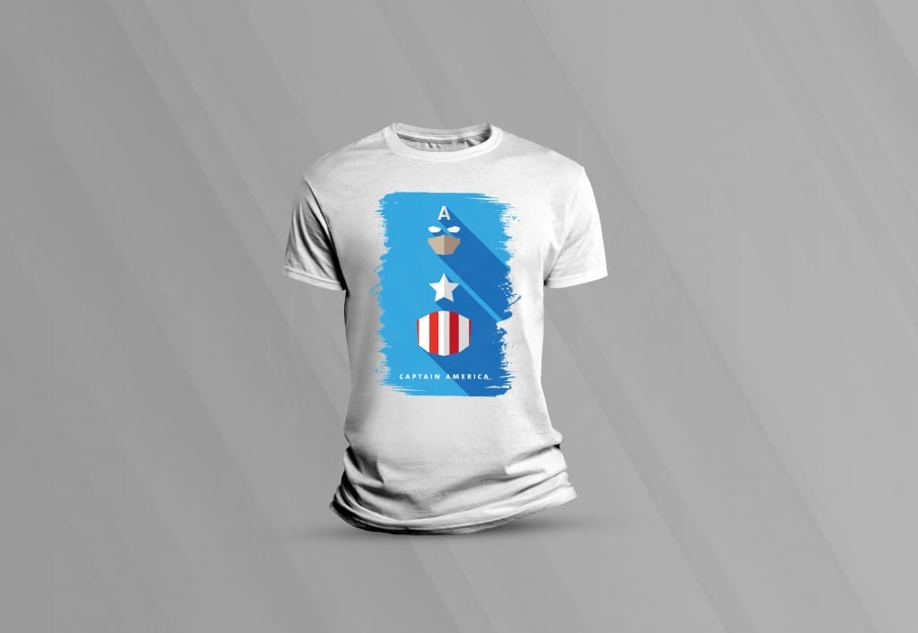 ARTE PARA CAMISETAS CAPITÃO AMÉRICA-1469