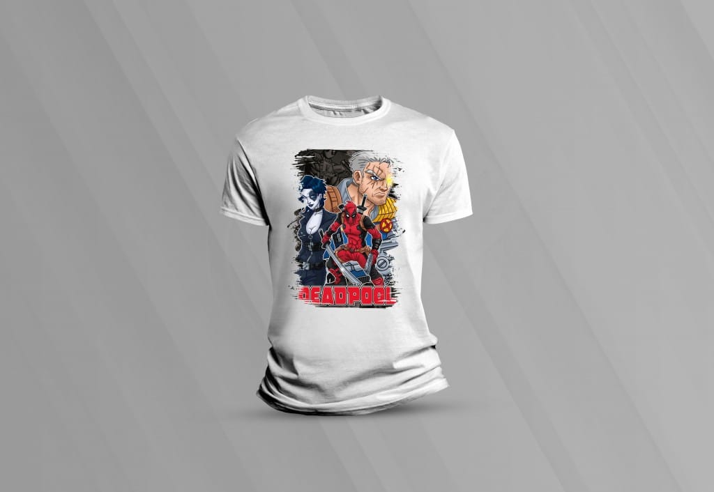 ARTE PARA CAMISETAS DEAD POOL 1-1489