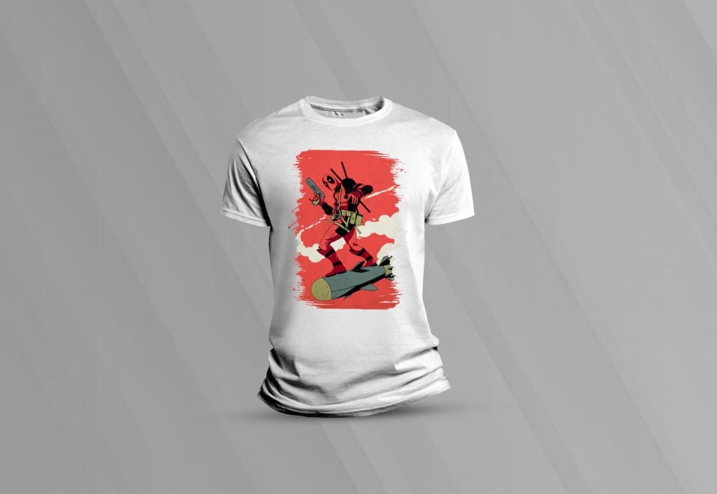 ARTE PARA CAMISETAS DEAD POOL 4-1492