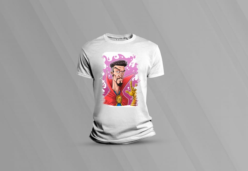 ARTE PARA CAMISETAS DR. ESTRANHO 2-1500