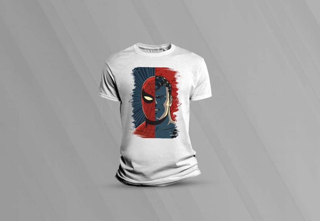 ARTE PARA CAMISETAS HOMEM ARANHA SUPERMAN-1538