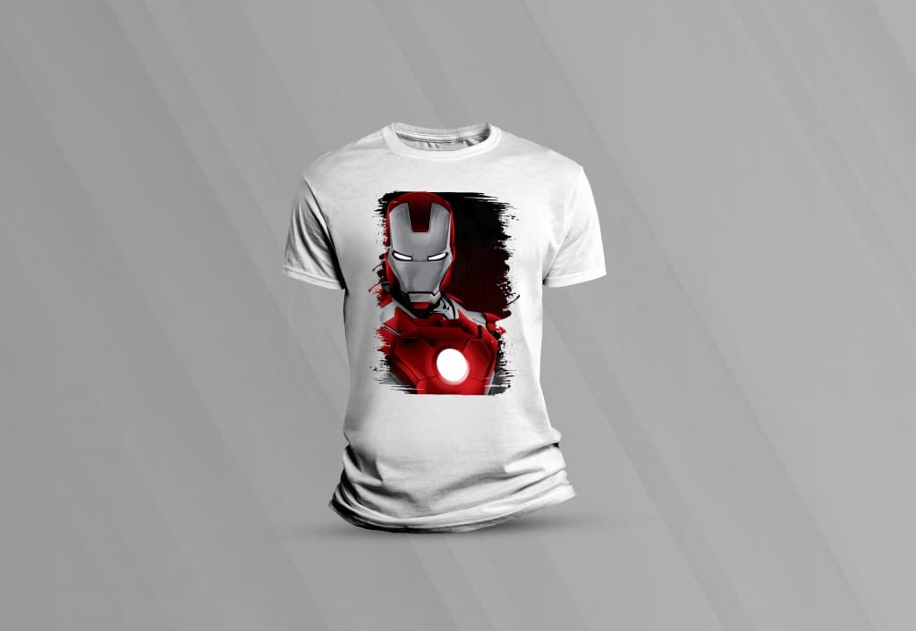 ARTE PARA CAMISETAS HOMEM DE FERRO (2-1544