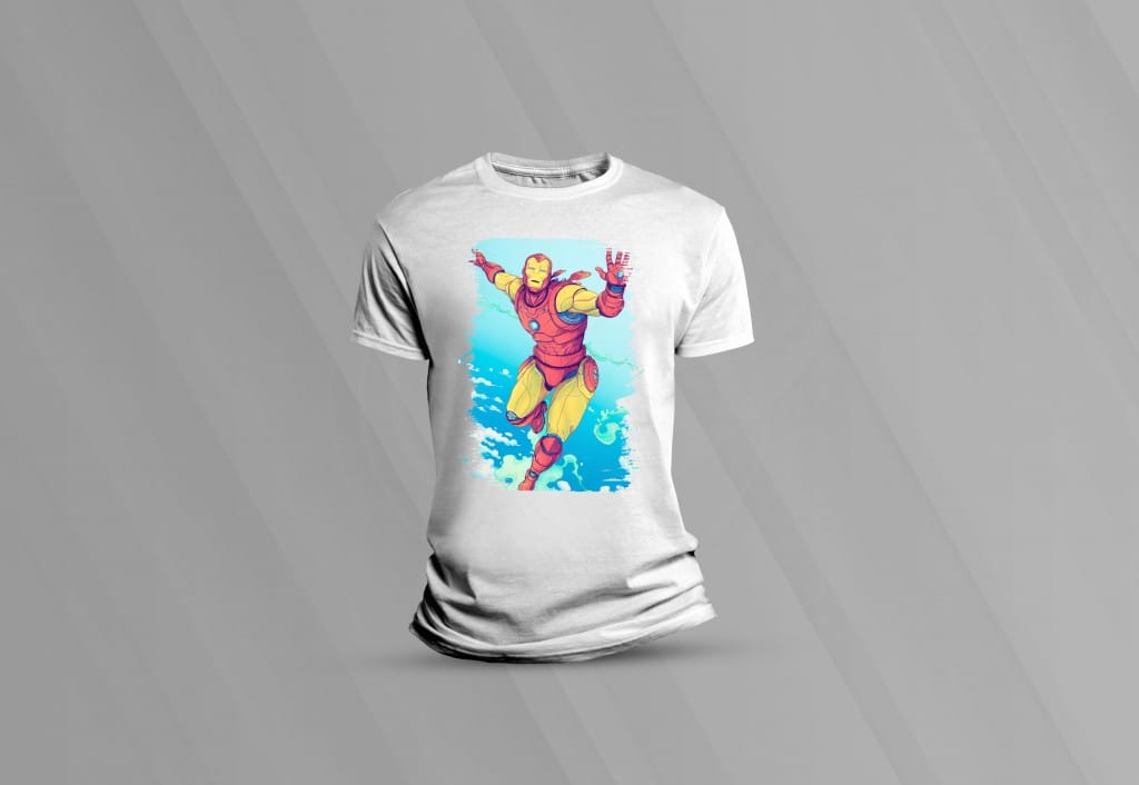 ARTE PARA CAMISETAS HOMEM DE FERRO-1548