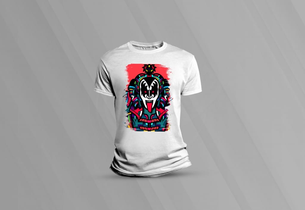 ARTE PARA CAMISETAS KISS VITRAL-1562