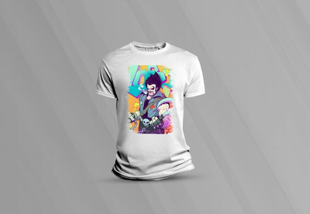 ARTE PARA CAMISETAS LOBO-1571