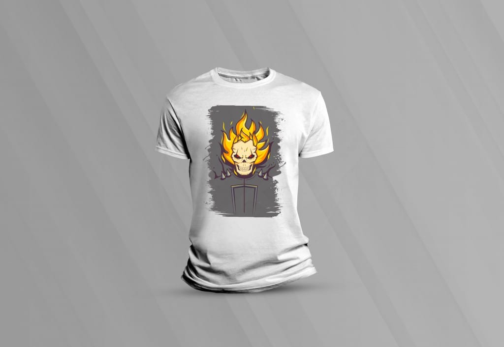 ARTE PARA CAMISETAS MOTOQUEIRO FANTASMA (1-1589