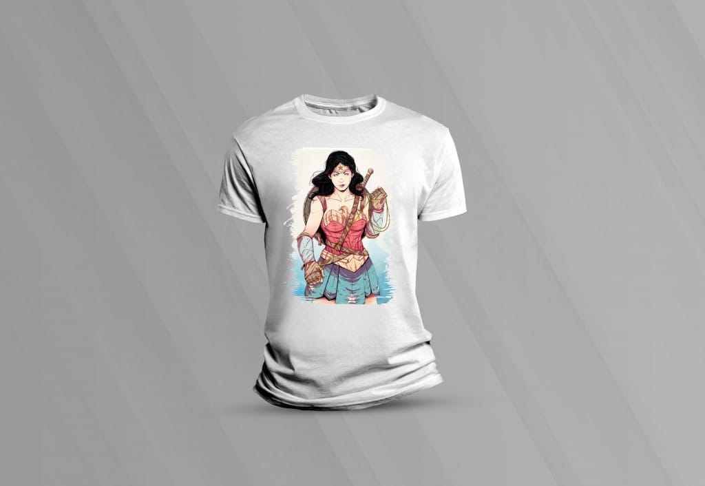 ARTE PARA CAMISETAS MULHER MARAVILHA 3-1593