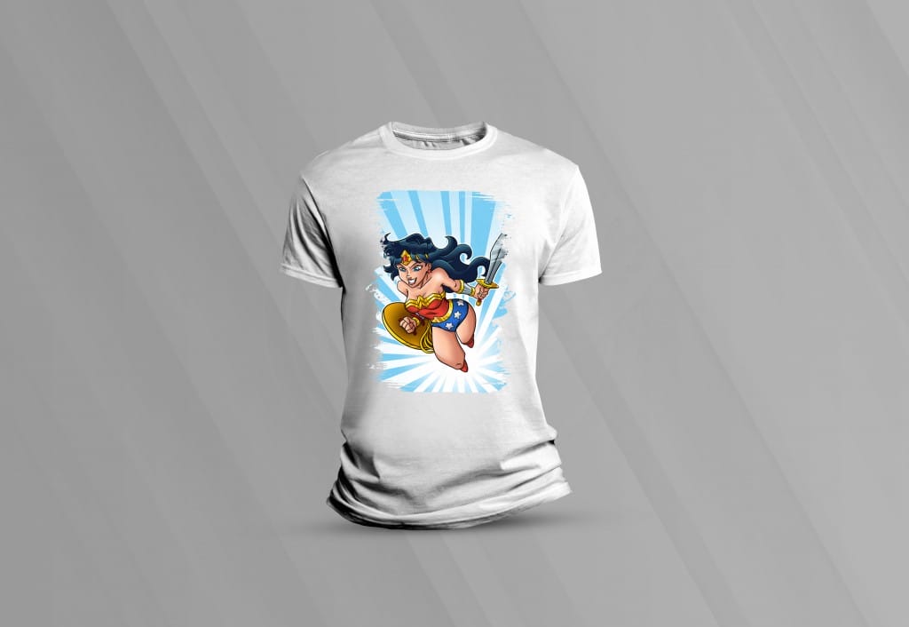 ARTE PARA CAMISETAS MULHER MARAVILHA-1595