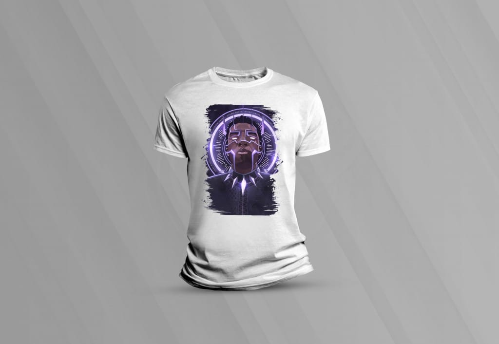 ARTE PARA CAMISETAS PANTERA NEGRA (2-1604