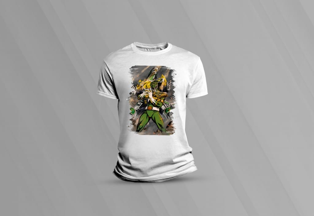 ARTE PARA CAMISETAS POWER RANGER VERDE-1610