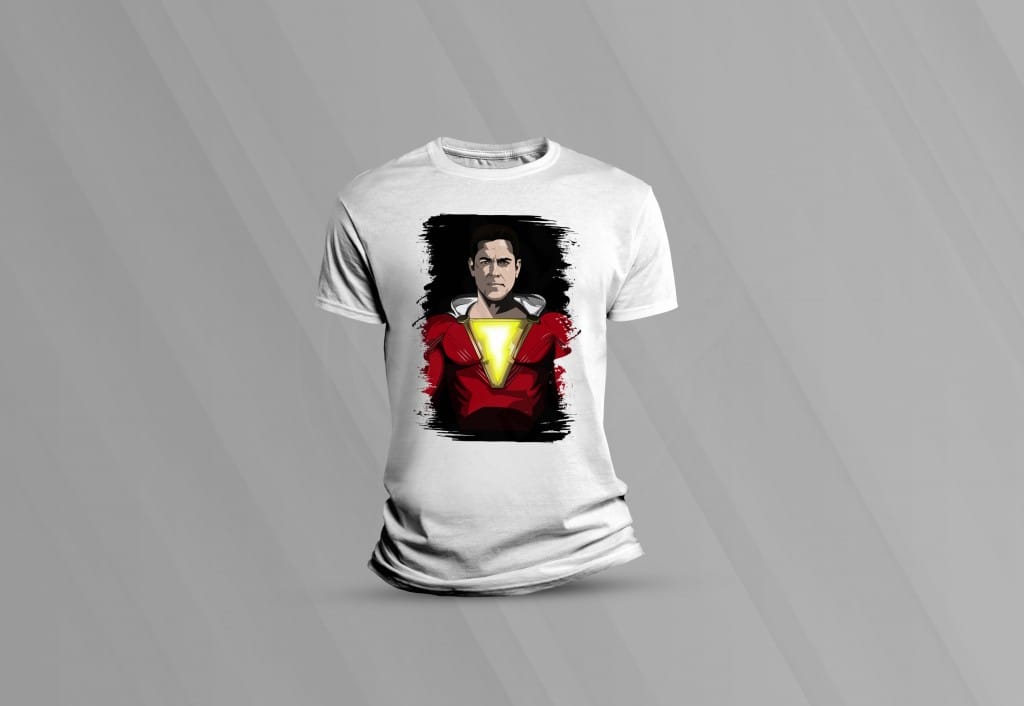 ARTE PARA CAMISETAS SHAZAM (1-1627