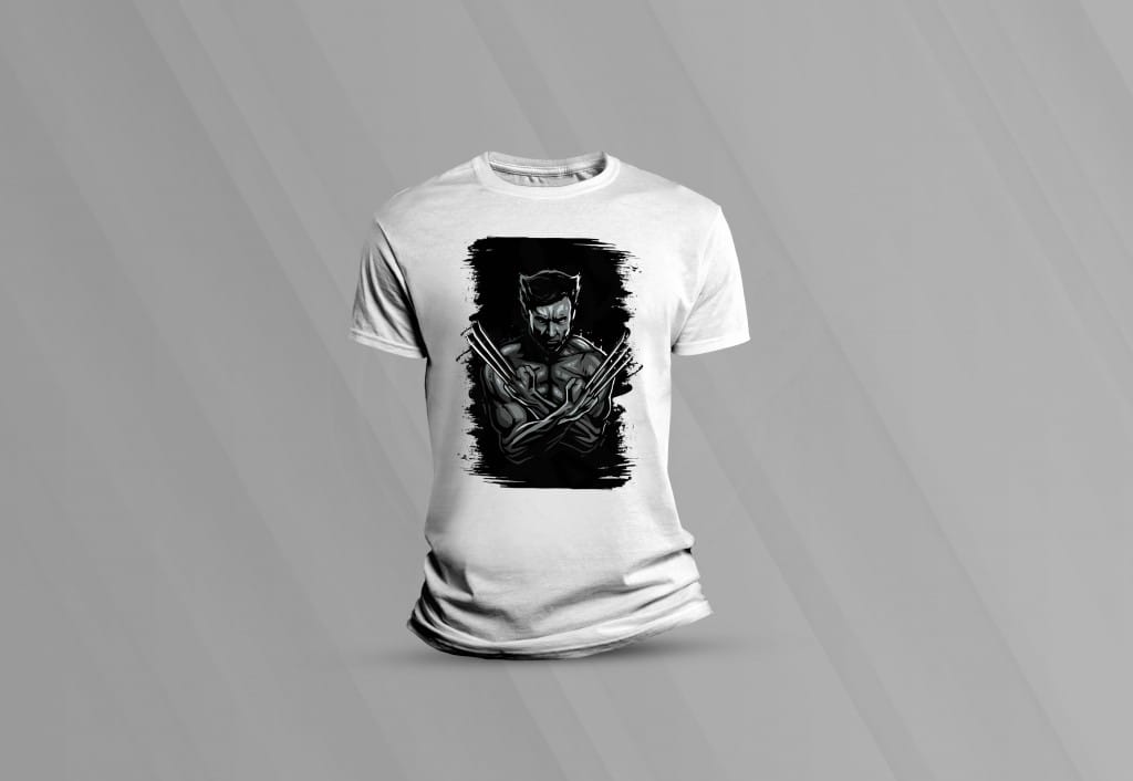 ARTE PARA CAMISETAS WOLVERINE (1-1676