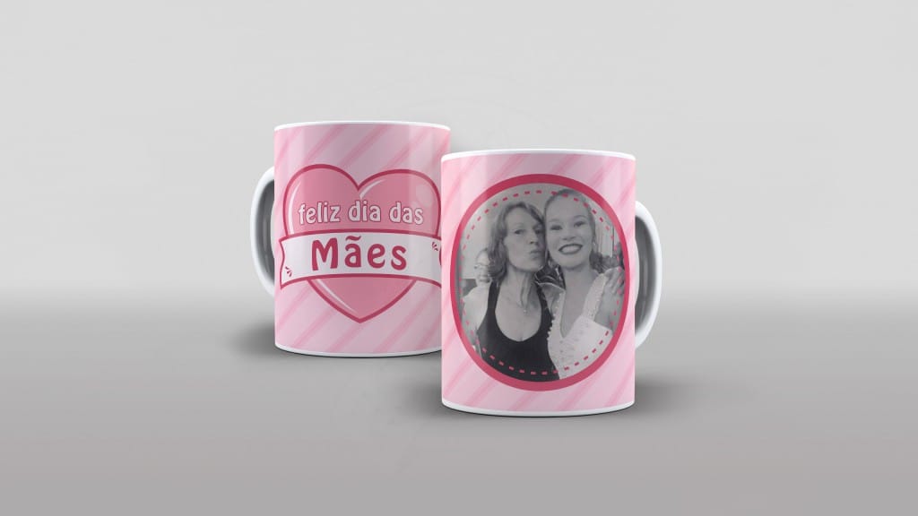 ARTE PARA CANECAS FELIZ DIA DAS MÃES COM NOME E FOTO  - 08-1734