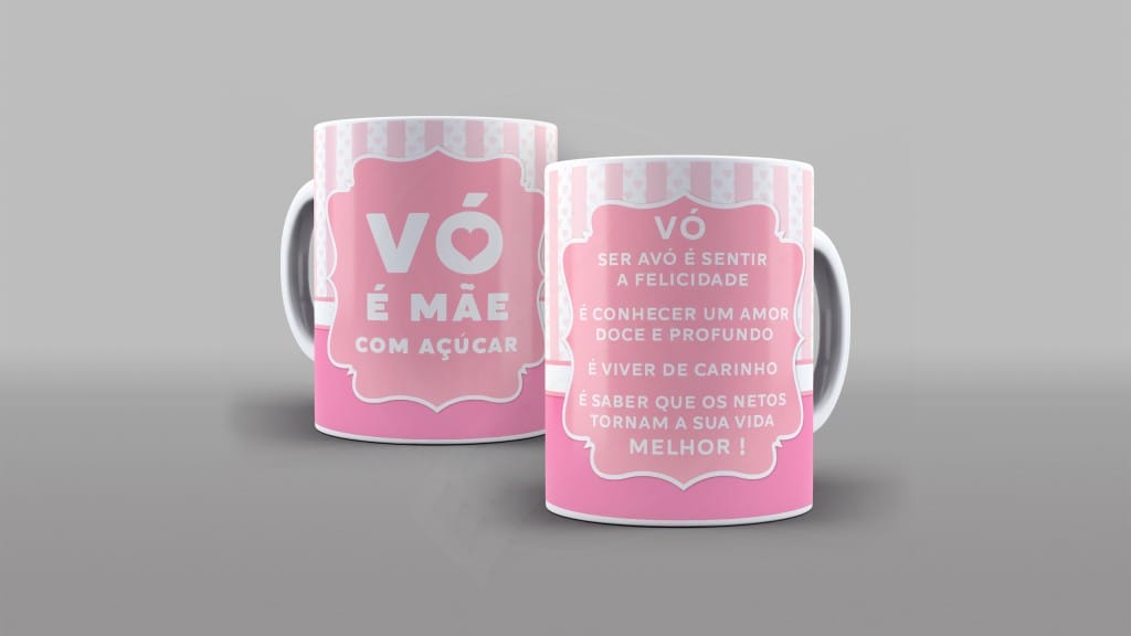 ARTE PARA CANECAS -  VÓ É MÃE COM AÇUCAR-1813