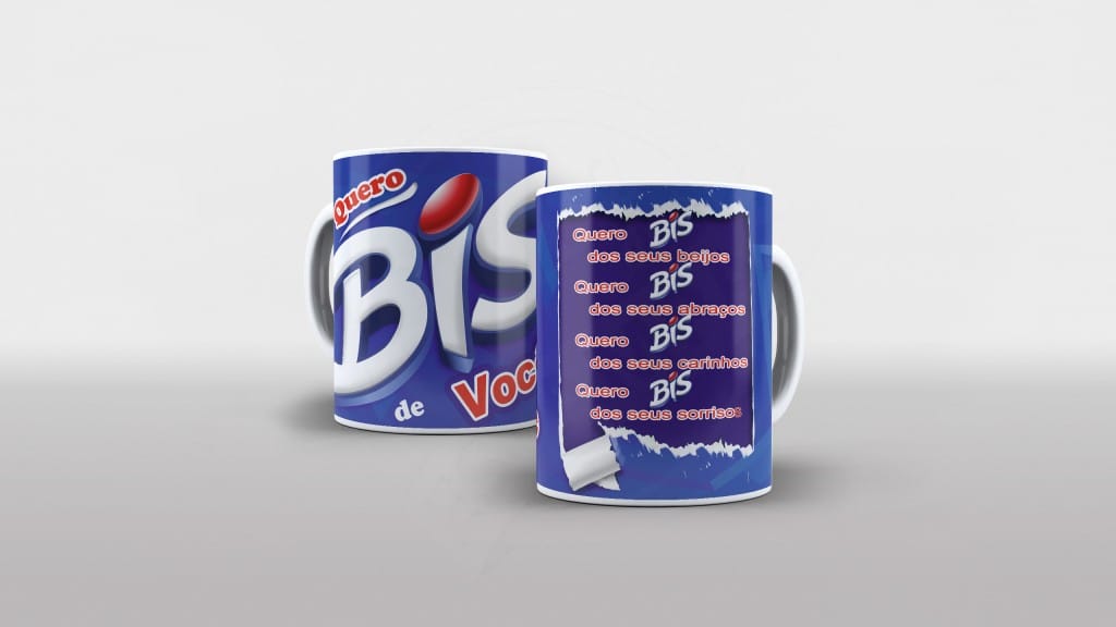 ARTE PARA CANECAS QUERO BIS DE VOCÊ-1834
