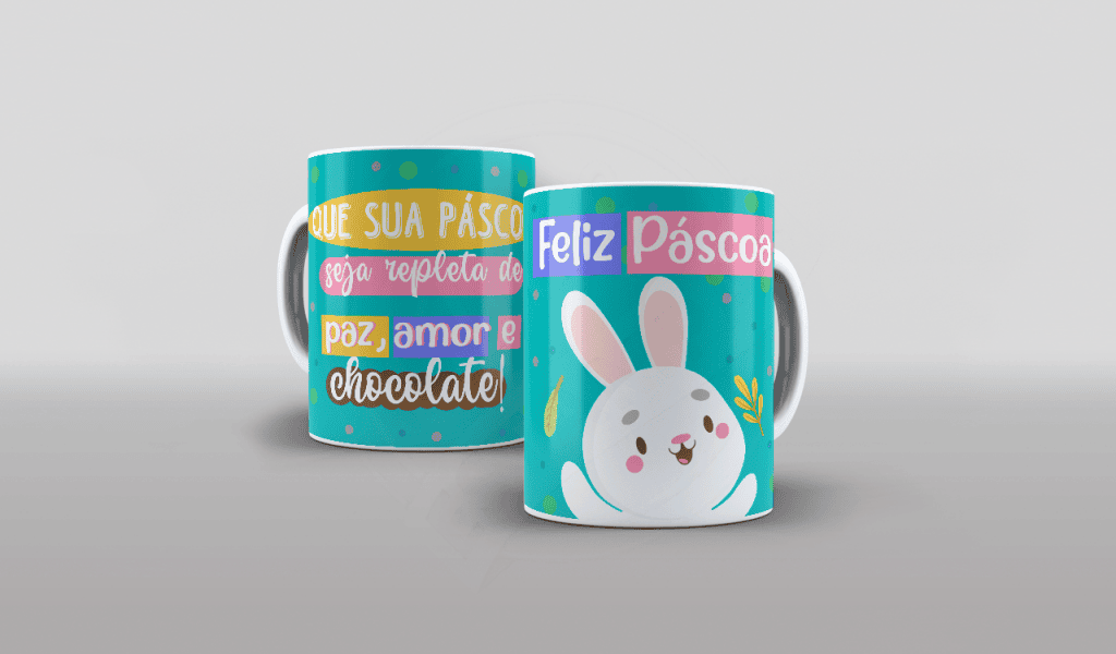ARTE PARA CANECAS - FELIZ PÁSCOA 003-1838