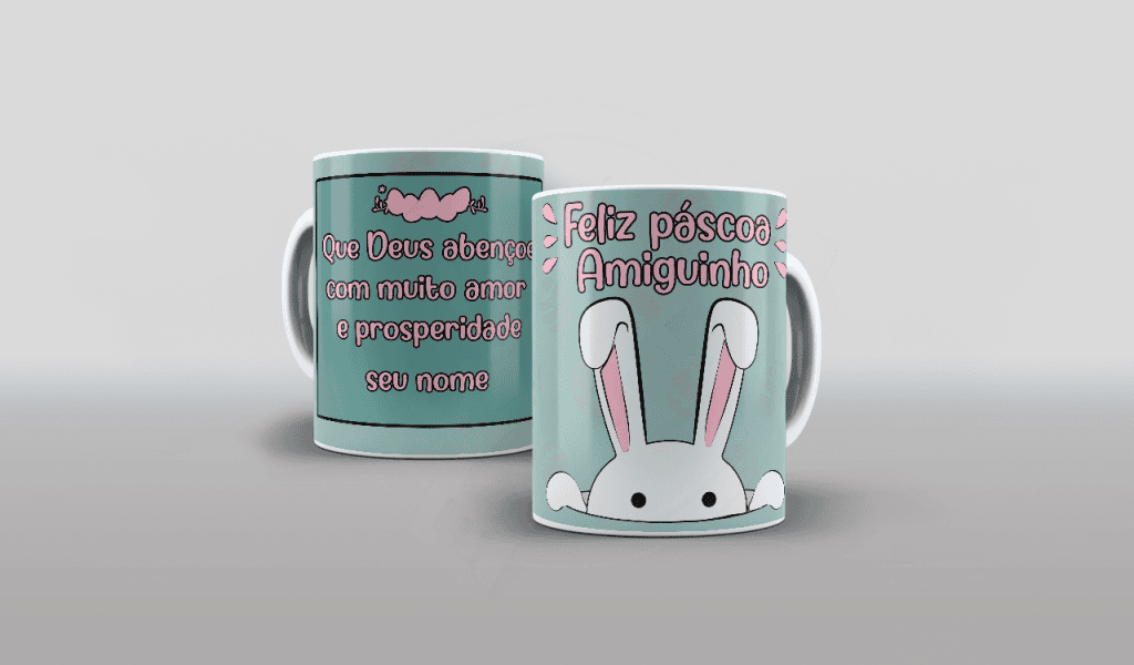 ARTE PARA CANECAS - FELIZ PÁSCOA 004-1839